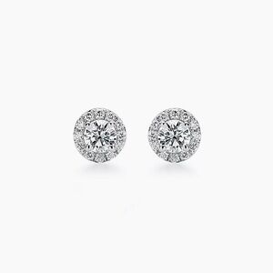 Tiffany & Co. Tiffany Soleste Stud Earrings 950 Platinum NEW